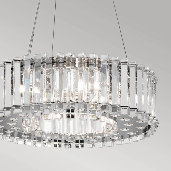 Lampa wisząca Crystal Skye KL-CRYSTAL-SKYE-P-A Kichler glamour IP44 chrom