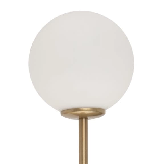 Lampa ścienna kula Tes 33635 Sigma molekuły mleczny szklany klosz złota