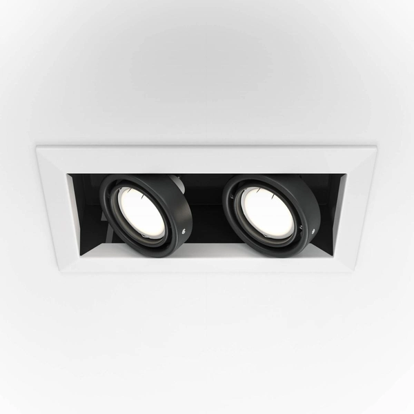 Podwójna lampa sufitowa Metal Modern DL008-2-02-W biała