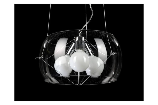 Wisząca lampa przezroczysta Cosmo nowoczesna salonowa