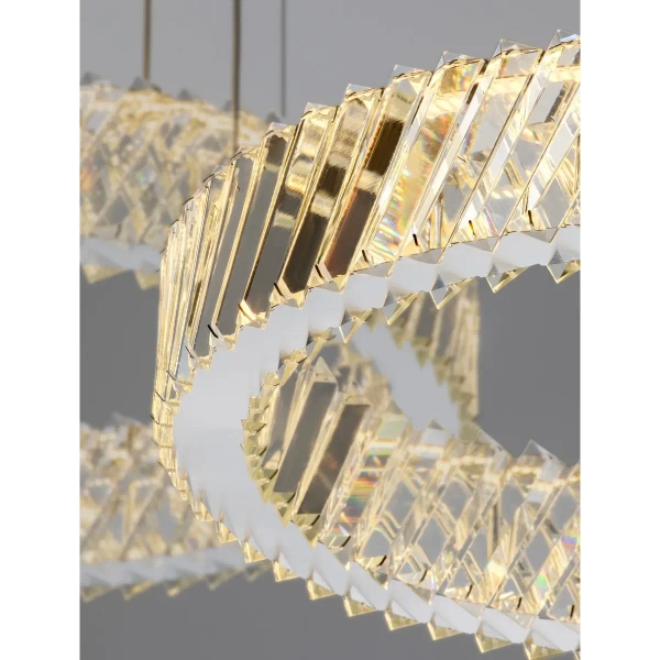 Potrójna kryształowa lampa wisząca CANLIRA LE45156 129W 3000K przezroczysta