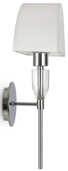 Nowoczesny kinkiet ścienny Prima Z034WL-01CH glamour biały