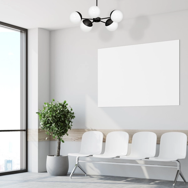 LAMPA sufitowa SFERA MLP8866 Milagro metalowa OPRAWA loftowy plafon kule balls na wysięgnikach sticks czarne białe