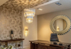 Kinkiet LAMPA ścienna VOGUE W0227 Maxlight kryształowa OPRAWA metalowe sople crystal glamour złote przezroczysta