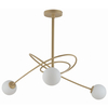Wisząca lampa modernistyczna VELVET balls do sypialni złota