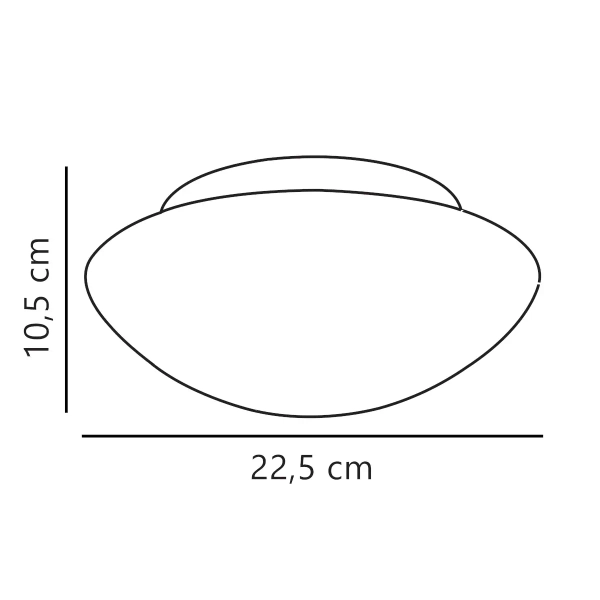 Okrągły plafon do łazienki UFO 25576000 metalowy IP44 biały