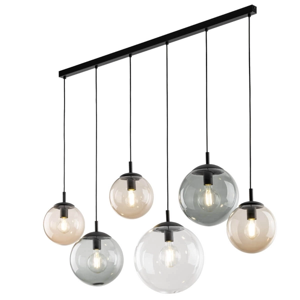 Zwisająca lampa na listwie Esme 4797 bańki belka multikolor