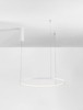 Biała lampa wisząca TOLUCA LE42783 do sypialni LED 36W 3000K ring