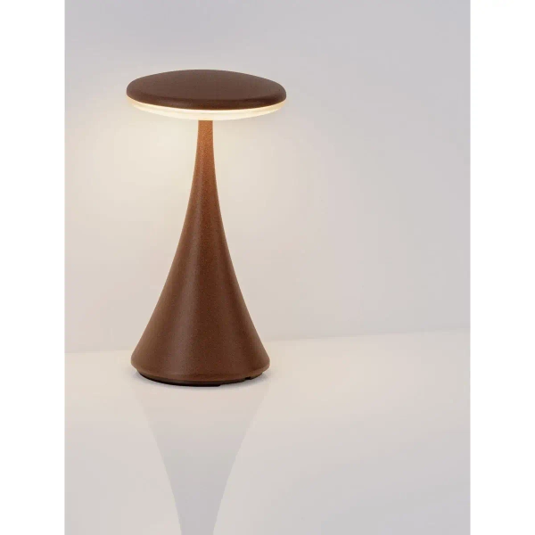 Tarasowa lampka stołowa ALIRONA LE75277 LED 2W 3000K IP54 rdzawy