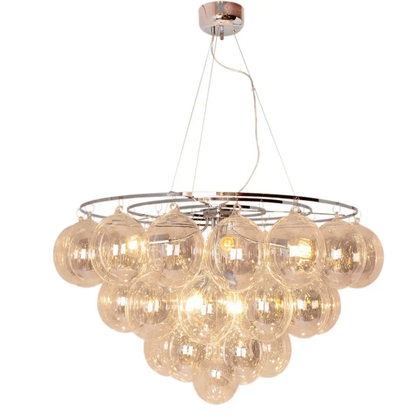 Szklana lampa wisząca Gross Giant 4201310-5503 kulista bursztynowa