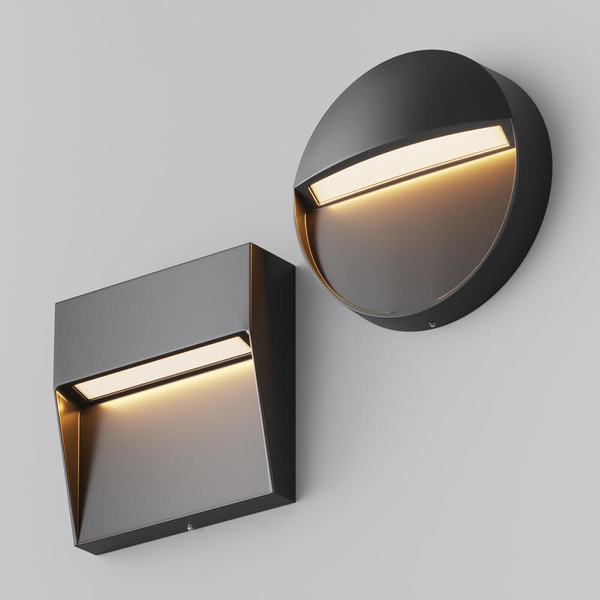 Naścienna lampa Mane O047SL-L3B3K LED 3W 3000K IP54 kostka czarna