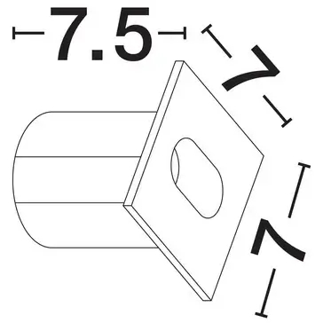 Kwadratowa lampa zewnętrzna ZALIRCO LE75333 LED3W 3000K IP65 biała