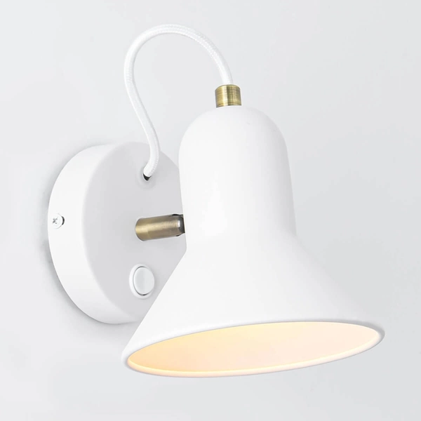 Kinkiet LAMPA ścienna ASTAMA LP-1122/1W WH Light Prestige industrialna OPRAWA metalowa regulowana biała