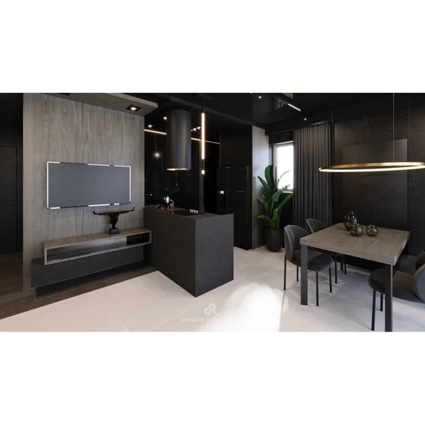 Wisząca lampa futurystyczna ALHA 9069 Shilo LED 15W LED 3000K czarna