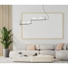 Modernistyczna lampa wisząca Kernio PND-357784-BK+W Italux balls czarna