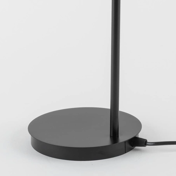 Lampka nocna z kloszem Artis 50357 Sigma z włącznikiem czarna złota