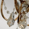 Ścienny kinkiet kryształowy Valentina FE-VALENTINA-W3 Feiss crystals brązowe