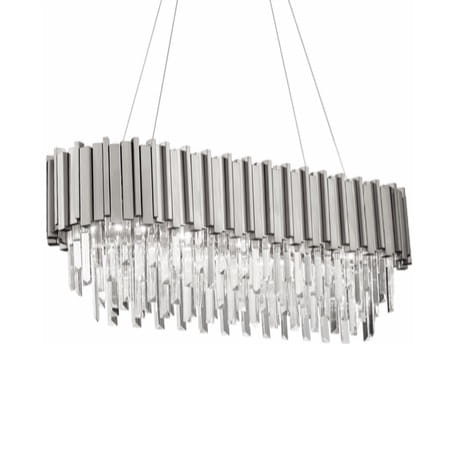 Salonowa lampa wisząca CGPIPORGANCRYSTLONG nad łóżko chrom