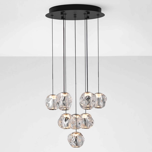 Wielopunktowa lampa wisząca CHEPEN LE44643 LED 48W 3000K czarny chrom