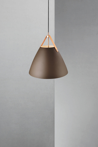 Metalowa lampa wisząca Strap 84343009 Nordlux klosz metal brązowa
