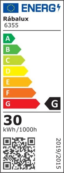 Wisząca LAMPA industrialna SOLOMON 6355 Rabalux metalowa OPRAWA tuby LED 30W 4000K ZWIS loftowy matowy czarny