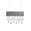 Wisząca lampa z kryształkami OLEVIRA LE45148 LED 20W 3500K szara
