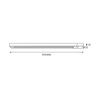 Podłużna prowadnica 1-fazowa 1m Track Light ML0705 biała