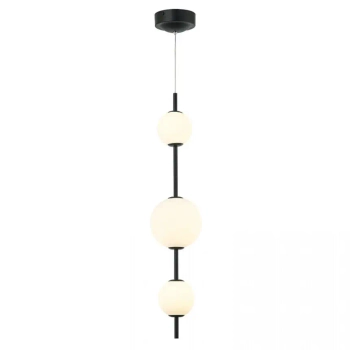 Ledowa lampa wisząca okrągła 20132 LED 13W 3000K kule szklane czarny
