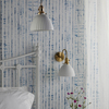 Ceramiczna lampa wisząca Hadano HAD0140-09 mosiądz biały