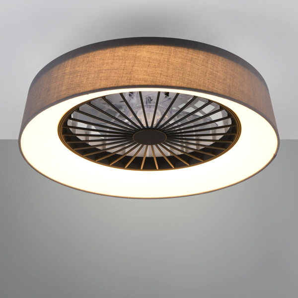 Ledowy plafon z wentylatorem FARSUND R62662111 RL Light 30W 3000-6500K ściemniany szary