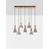 Ledowa zwisająca lampa SARDUNO LE45141 LED 47W szaro złota