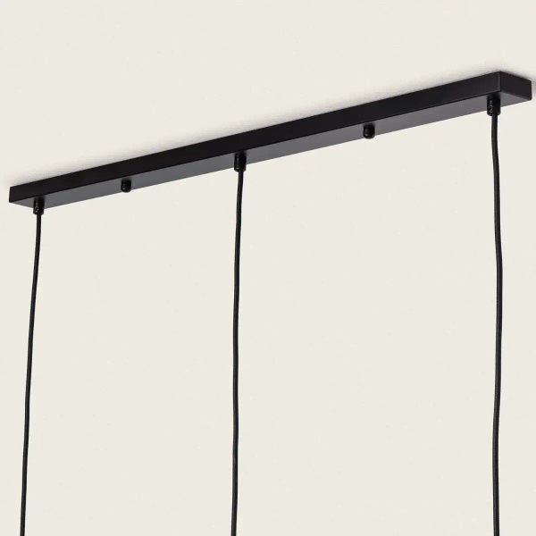 Potrójna lampa zwis Boho ABR-LW9-BH-E27 Abruzzo pleciona brązowy