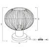 Lampka stolikowa druciana GILA 565790166 Trio kula do sypialni beżowa