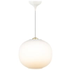 Zwisająca szklana lampa Navone 2220443001 kula szkło opalowe mosiądz