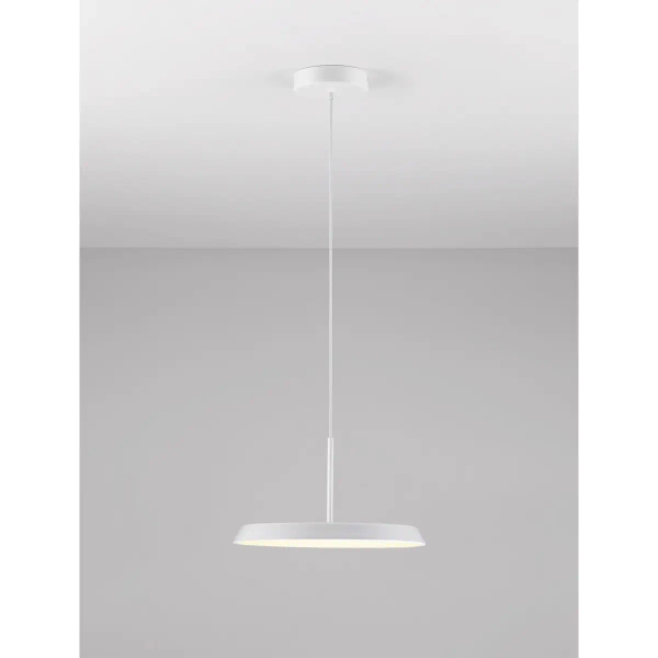 Metalowa lampa wisząca FOVENTO LE45443 LED 27W 3000K metalowa biała