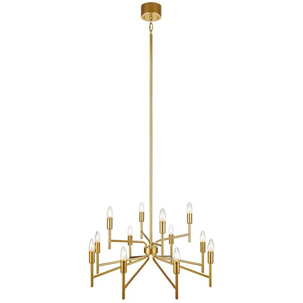 Pałacowa LAMPA wisząca REGENT 108106 Markslojd metalowa OPRAWA świecznikowy zwis złoty