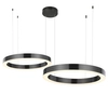 Wisząca lampa salonowa CIRCLE ST-8848-40+100 black LED 72W 3000K czarny