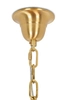 Lampa wisząca Tiffany JD0019.WHITE strusie pióra białe złote