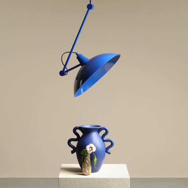 Sufitowa lampa na wysięgniku MELOS 808PL_G25 Aldex kobaltowy