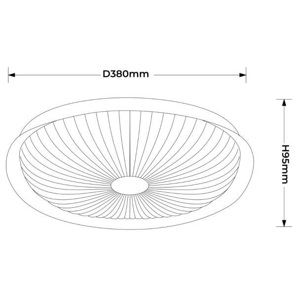 Ledowy plafon sufitowy Luniq LP-0103/1C-40 WH LED 25W 3000-6000K biały