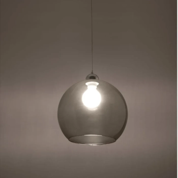 Kulista lampa wisząca BALL SL.0250 grafitowa szklana 1xE27
