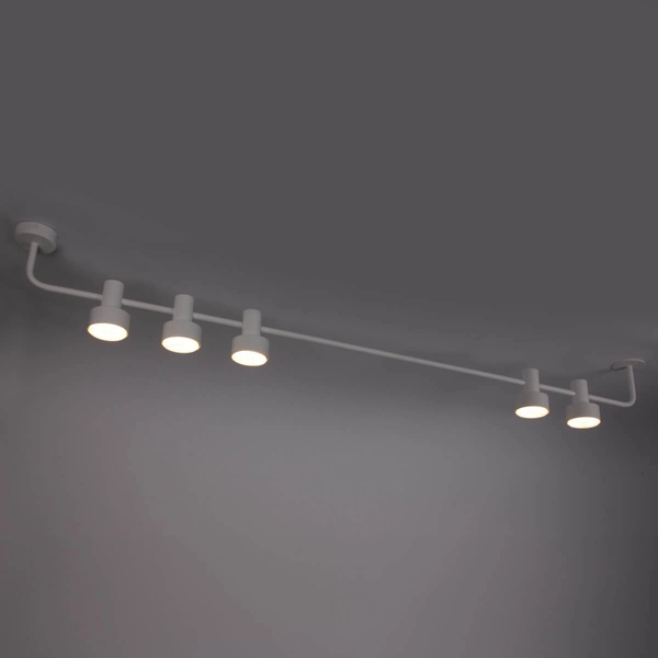 Nasufitowa lampa Mona 40990 Sigma do sypialni metalowa biała