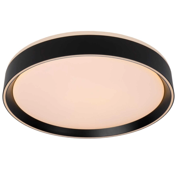 Plafoniera LAMPA sufitowa NURIA 79182/24/30 Lucide okrągła OPRAWA plafon LED 18W 2700K natynkowy czarny