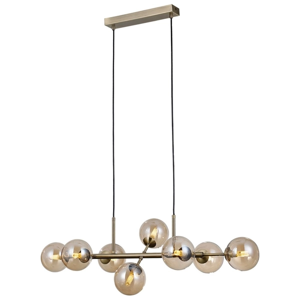 Nowoczesna lampa wisząca Erimida PND-2244-8A-AB Italux molekuły antyczny brąz