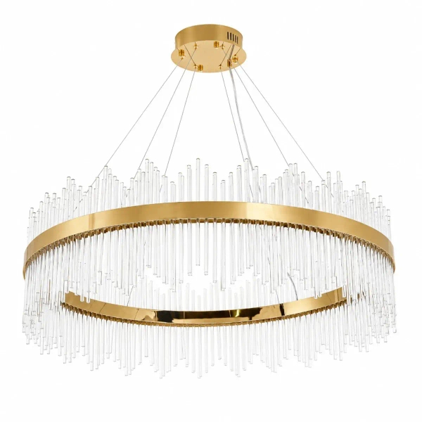 Lampa wisząca kryształowa HESTIA złota ST-4999-100 1xLED 60W 3000K nad stół