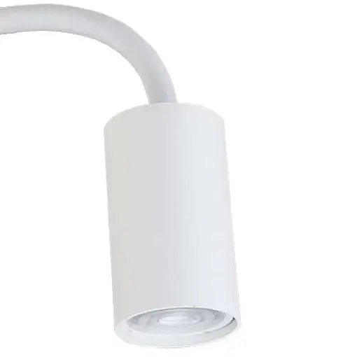 Regulowana LAMPA ścienna EYE FLEX S 9070 Nowodvorski metalowa OPRAWA kinkiet tuba na elastycznym peszlu biała