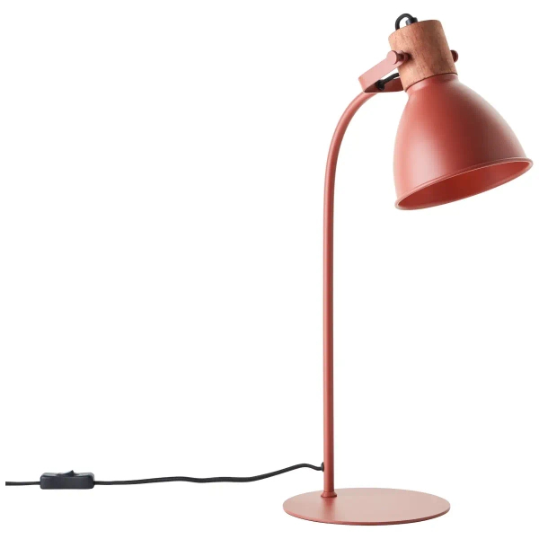 Regulowana lampa stołowa Erena 94555/01 metalowa czerwona