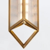 Wisząca lampa nad wyspę Cairo QN-CAIRO-1P-VBS-CR szklana mosiądz