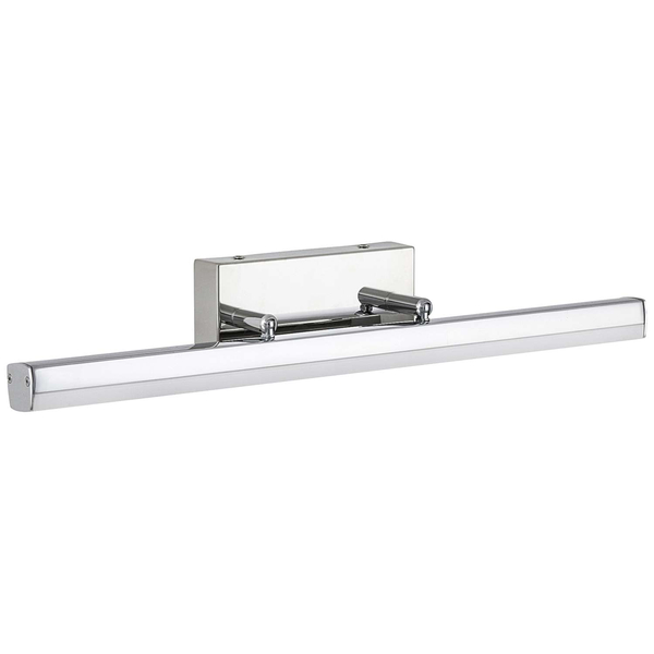 Regulowana LAMPA ścienna SILAS 5719 Rabalux kinkiet OPRAWA prostokątna LED 12W 4000K łazienkowa listwa IP44 chrom