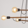 Lampa wisząca nad stół Helix 4950 TK Lighting wielopunktowa czarna orzech